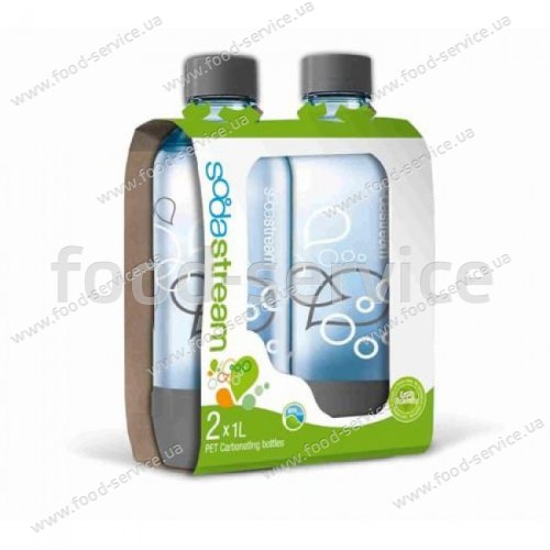 Набор бутылок для приготовления газировки Sodastream Grey 2шт.