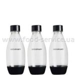 Набор из 3-х бутылок для приготовления газировки Sodastream Black