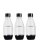 Набір із 3-х пляшок для приготування газованої води Sodastream Black