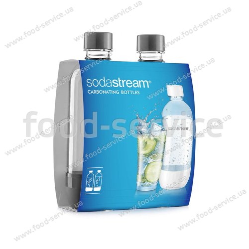Набор бутылок для приготовления газировки Sodastream Grey 2шт.