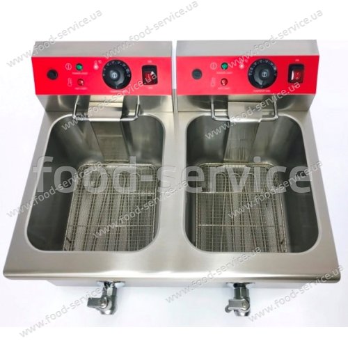 Фритюрница электрическая GoodFood EF12A2 с краном