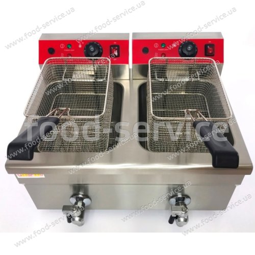 Фритюрница электрическая GoodFood EF12A2 с краном