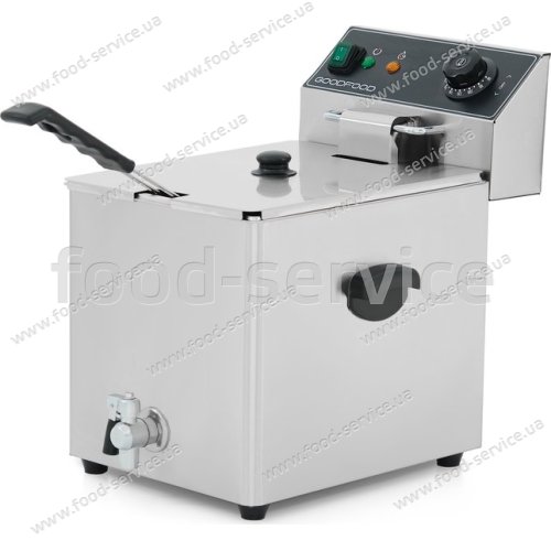 Фритюрница электрическая GoodFood EF8T BLACK с краном