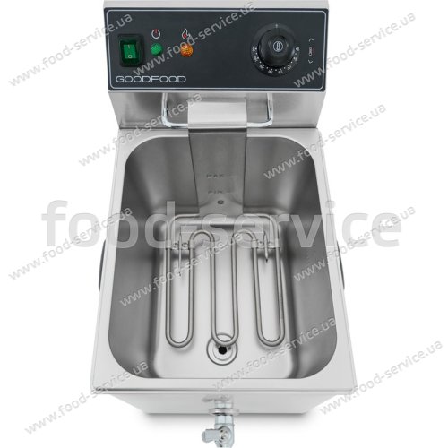 Фритюрница электрическая GoodFood EF8T BLACK с краном