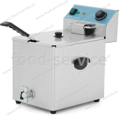 Фритюрница электрическая GoodFood EF8T BLUE с краном
