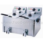 Фритюрниця на 2х8л Inoxtech HDF-8+8
