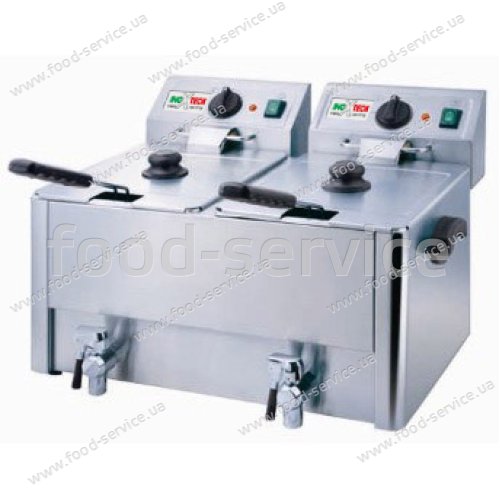 Фритюрниця на 2х8л Inoxtech HDF-8+8