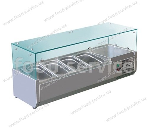 Вітрина холодильна Cooleq VRX 1200/380 (пряме скло)