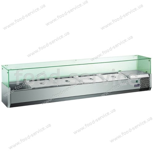 Витрина холодильная Hendi 232903 (прямое стекло 5xGN 1/4)