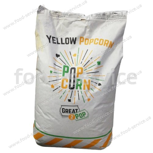 Зерно для приготування попкорну Yellow popcorn (метелик) 25кг