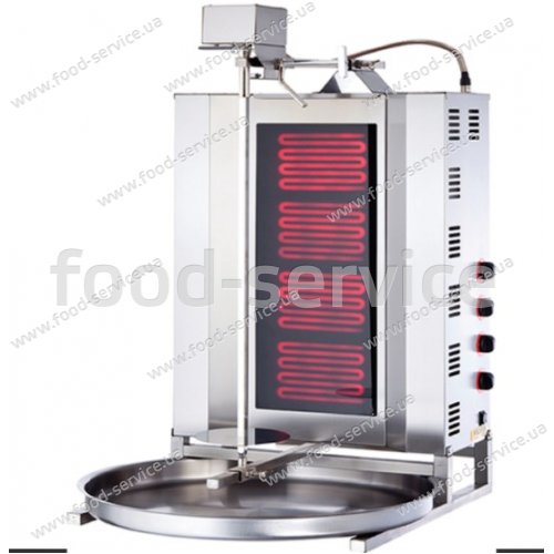 Апарат для шаурми Silver ED 04 склокераміка електр. з приводом