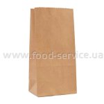 Бумажный пакет без ручек 190х95х65 (ящик 500шт) для сыпучих продуктов