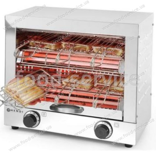 Тостер Hendi Milan-Toast 262214 плюс 6 зажимов для тостов 3000 Вт