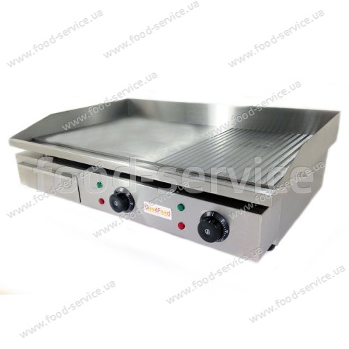 Жарочная поверхность GoodFood EG73FRM хромированная  комбинированная