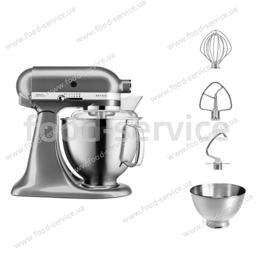 Миксер планетарный KitchenAid 5KSM185PSEMS серебряный медальон