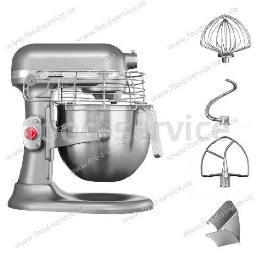 Міксер планетарний PROFESSIONAL KitchenAid 5KSM7990XESM з чашею 6.9л сріблястий металік