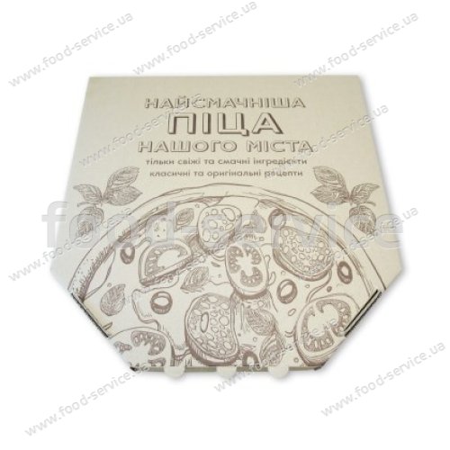 Коробка для пиццы с печатью 300х300*37 мм. 50 шт./уп.