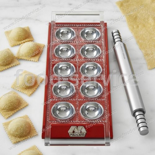 Штамп для приготовления пельменей Marcato Ravioli Tablet Red