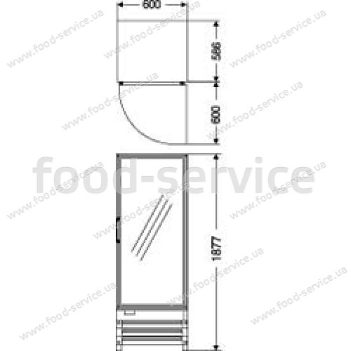 Холодильный шкаф Daewoo FRS-401RNP