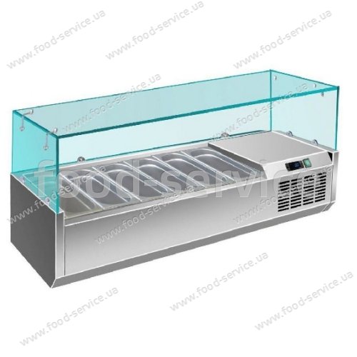 Витрина холодильная Berg G-VRX 1400/330 (прямое стекло)