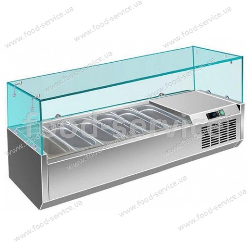 Вітрина холодильна Berg G-VRX 1400/380 (пряме скло)