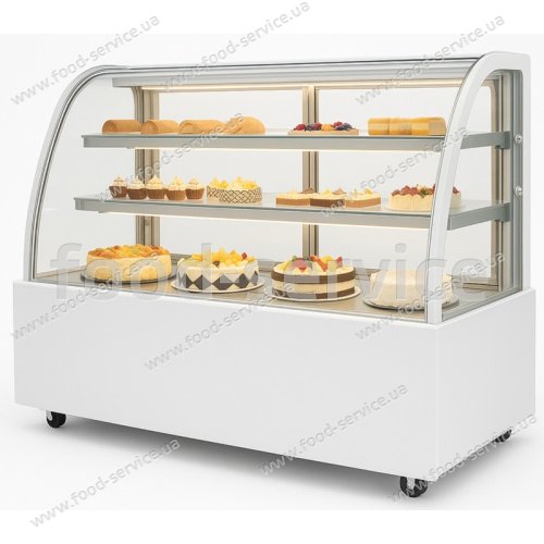 Вітрина холодильна Hurakan HKN-LPD210 WHITE 1.2м кругла