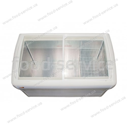 Ларь морозильный с гнутым стеклом EWT INOX CF378SС