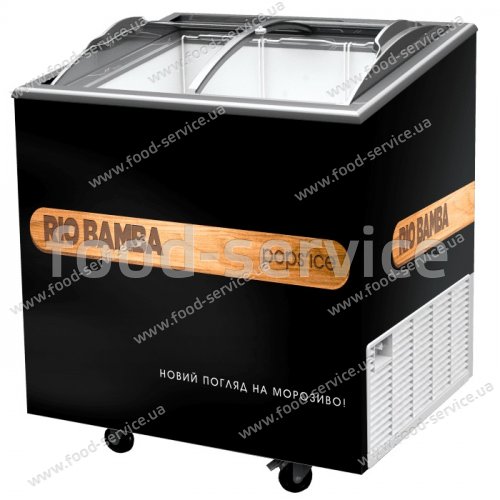 Морозильный ларь с гнутым стеклом 230 л UBC Freeze