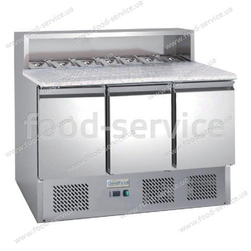 Стол холодильный саладетта трехдверный GoodFood GF-PS903-HC