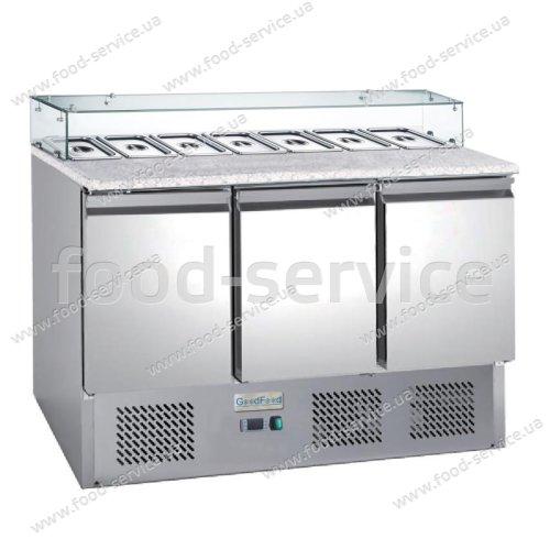 Стол холодильный саладетта трехдверный GoodFood GF-PS903GT-HC