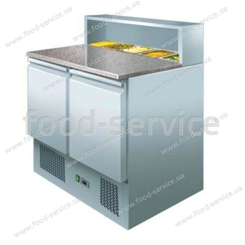 Стіл для піци Rauder SRP S900 з гранітною стільницею і салат-баром