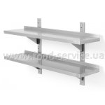 Полка навесная регулируемая Hendi 811726 на 2 уровня 1000х300х600