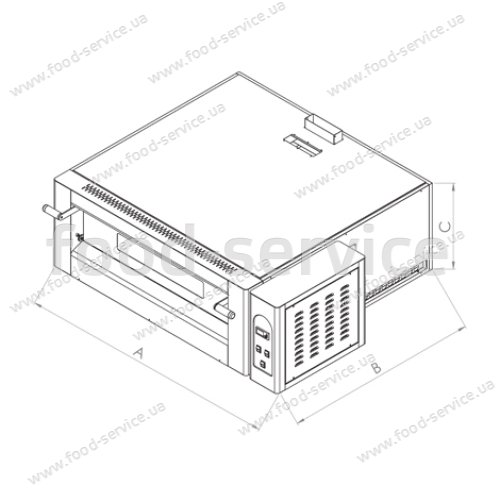 Печь для пиццы газовая Empero EMP.4G