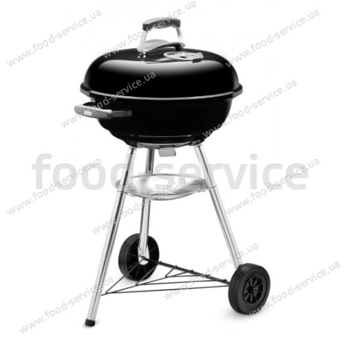 Гриль вугільний портативний Weber Compact Kettle 47 см black