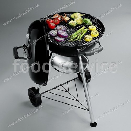 Гриль вугільний портативний Weber Compact Kettle 47 см black