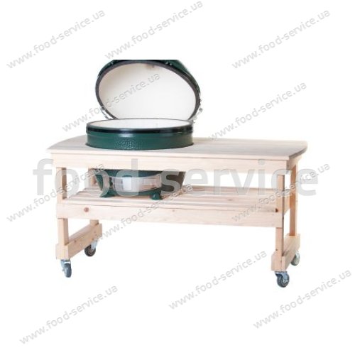 Деревянный длинный стол YXL4 для грилей Big Green Egg Extra-Large