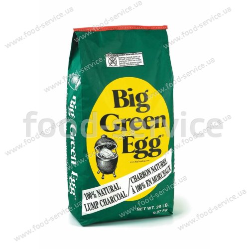 Натуральне деревне кускове вугілля 9 кг Big Green Egg 