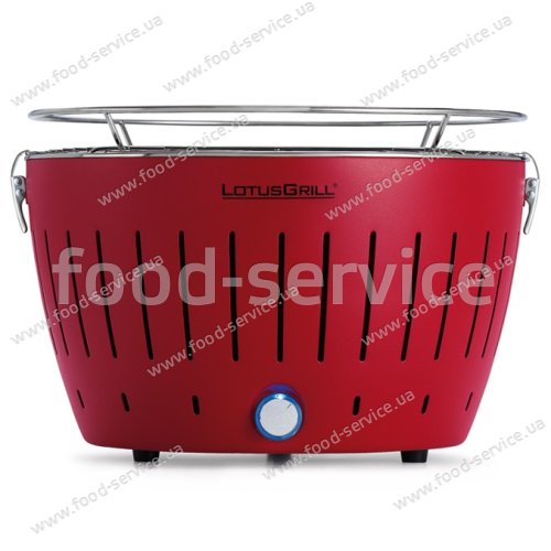 Бездимний гриль на деревному вугіллі LotusGrill червоний