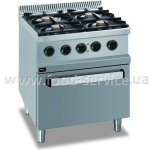 Плита Apach APRG-77FE 4-х конфорочная газовая с электродуховкой