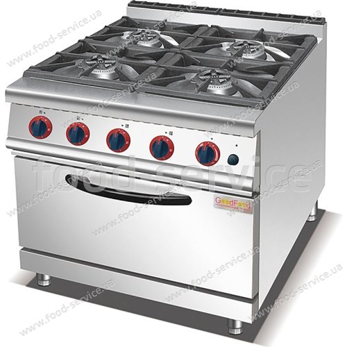 Плита газовая GoodFood GP4AFLNG с электрической духовкой