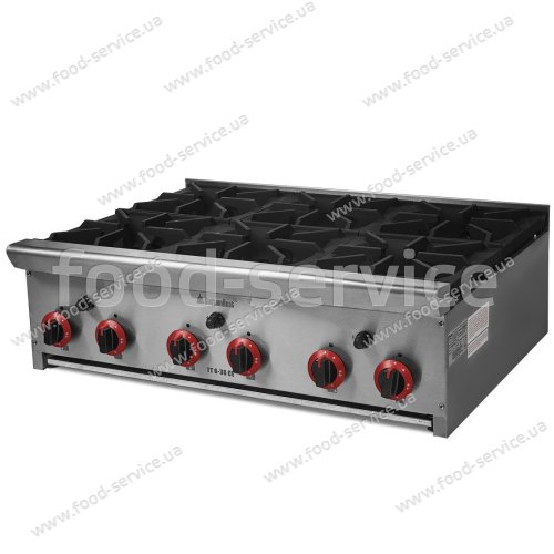 Плита газовая 6-ти конф. настольная CustomHeat ТТ6-36