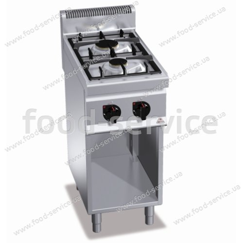 Плита газовая 2-х конфорочная Bertos G7F2ME+1P400 DX