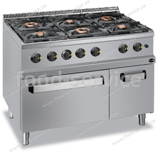 Плита газова 6 конфорочна Apach APRG-117FG