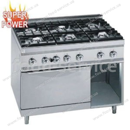 Плита газовая 6 конфорочная Bertos G7F6ME+A6