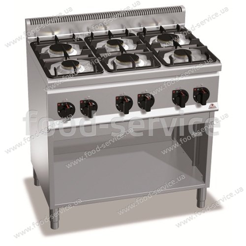 Плита газова 6-ти конфоркова Bertos G6F6M