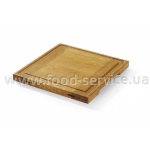 Доска сервировочная Hendi 505472 Oak 270x270x(H)20 дубовая