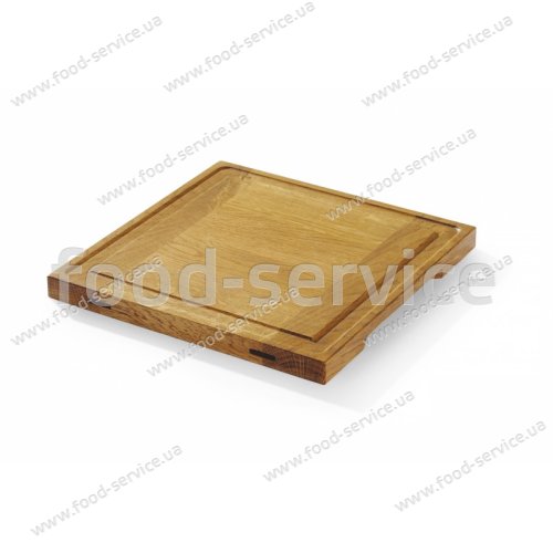 Доска сервировочная Hendi 505472 Oak 270x270x(H)20 дубовая