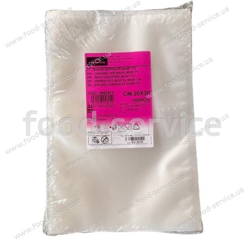 Вакуумні пакети гофровані 20x30 Petros 90мкм