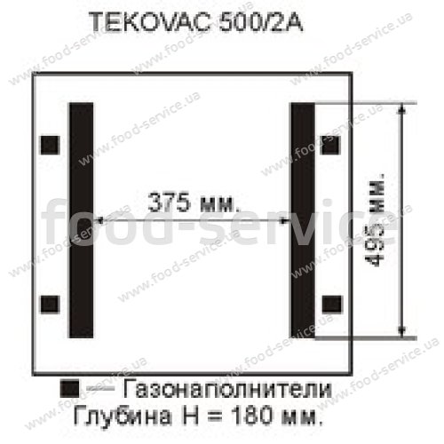 Упаковщик вакуумный DZQ-500 T параллельная запайка