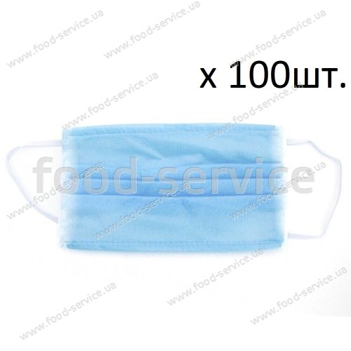 Маска захисна для обличчя 100шт. голуба